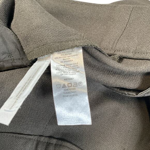 Loft Chino Pants Olive Green No Size Great Condition Pockets Thick Waist Band - Picture 6 of 11